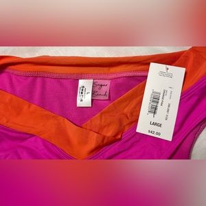 NWT sugar beach swimsuit bikini bottoms size large
